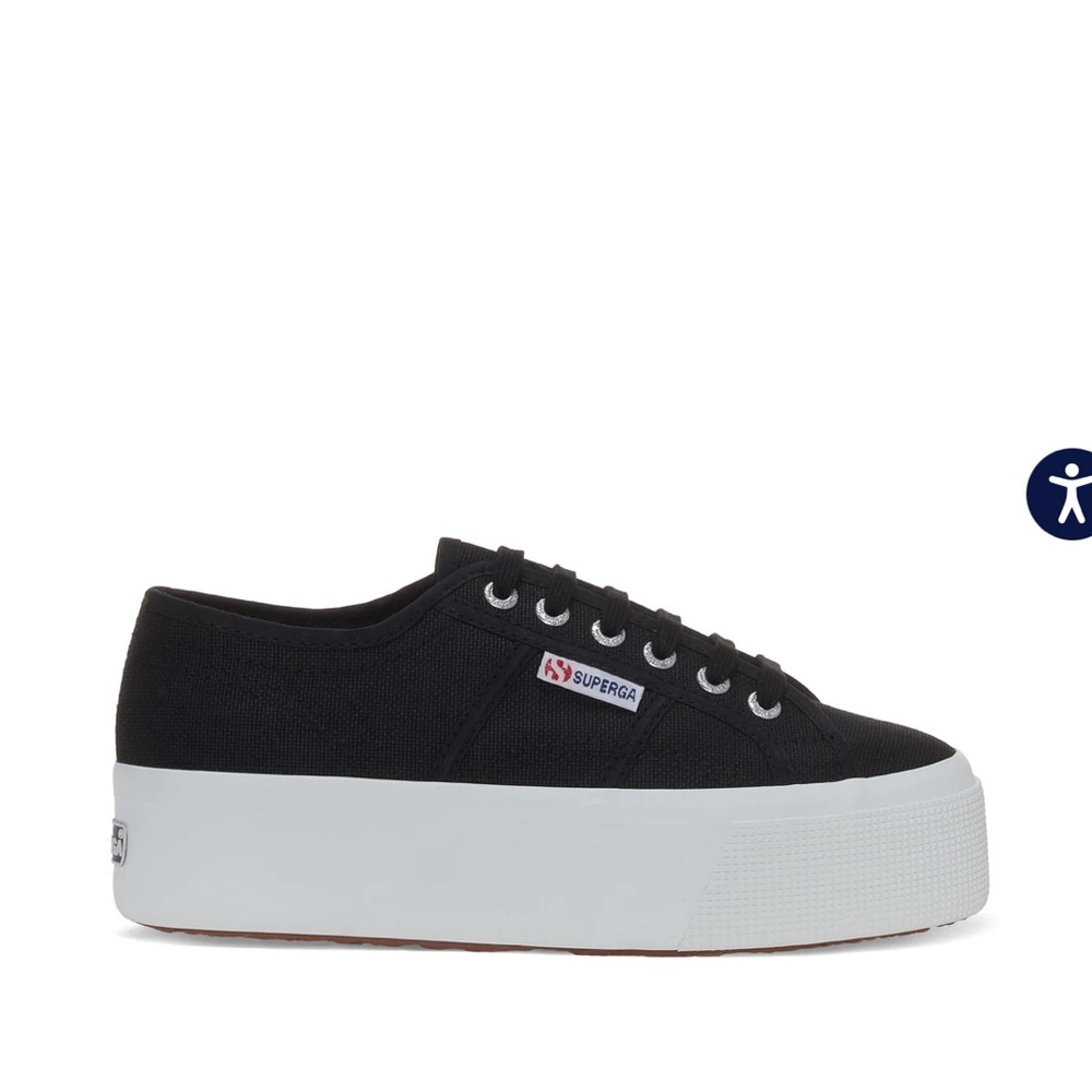 Superga 2790 black platform sneakers